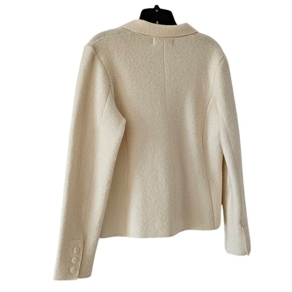 Petite Sophisticate 100% Boiled Wool Jacket | Like New | XSP | Cream - Picture 7 of 16
